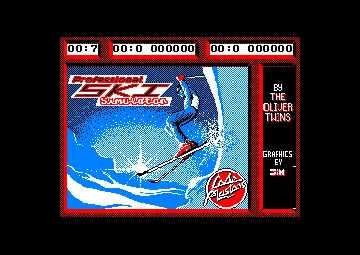 Professional Ski Simulator (UK) (1987) (Trainer) screen shot title